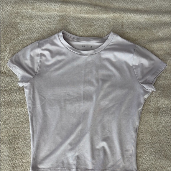 Hollister Tops - Hollister Women's Light Pink Crewneck Short Sleeve Tee